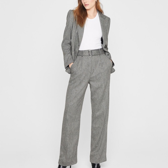 Herringbone Pants - New With Tags - NEVER WORN - Black/White Herringbone